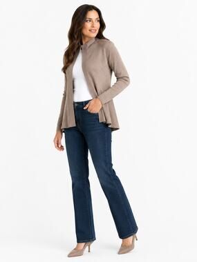 LR4206 Lee Relaxed Straight Leg16 Short Dark Wash High Rise Cotton Blend